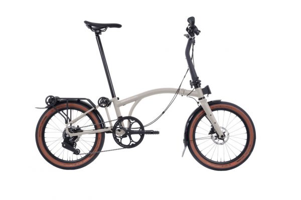 Brompton G Line with Roller Frame - 8-velocidades Traildust White - Imagen 7
