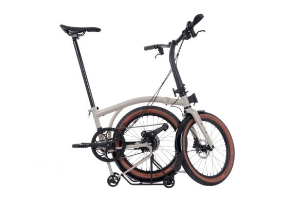 Brompton G Line with Roller Frame - 8-velocidades Traildust White - Imagen 6