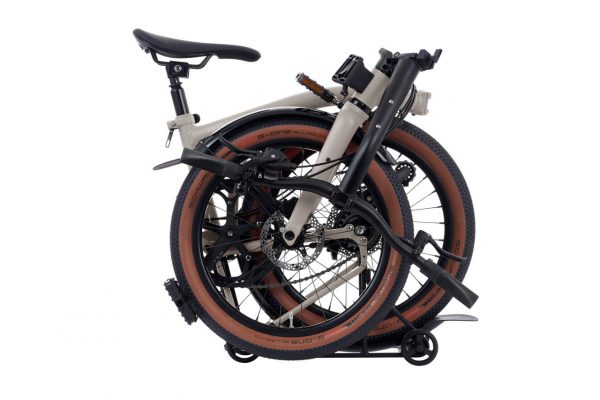 Brompton G Line with Roller Frame - 8-velocidades Traildust White - Imagen 5