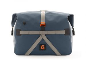 Brompton bolsa Borough Waterproof Roll Top Large Navy/ Grey