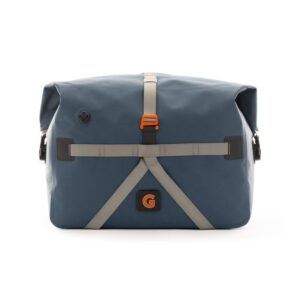 Brompton bolsa Borough Waterproof Roll Top Large Navy/ Grey