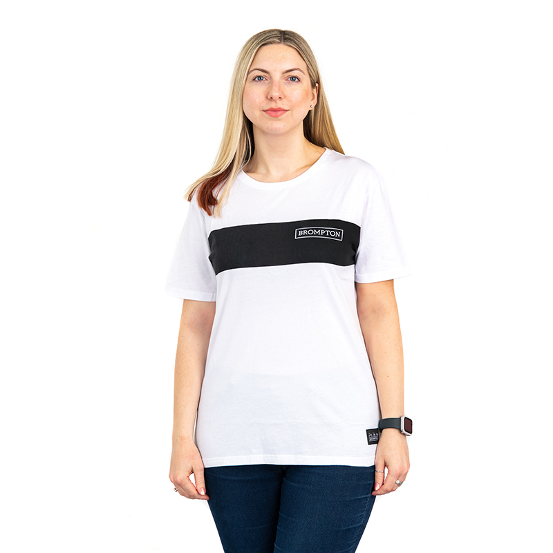 BROMPTON Logo Collection T-shirt in White - Imagen 3