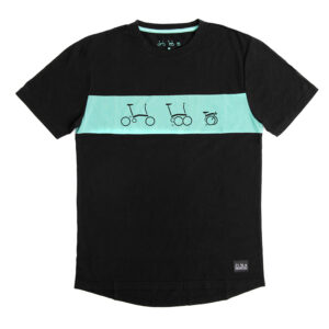 Brompton Camiseta Logo Collection Black/ Turkish Green