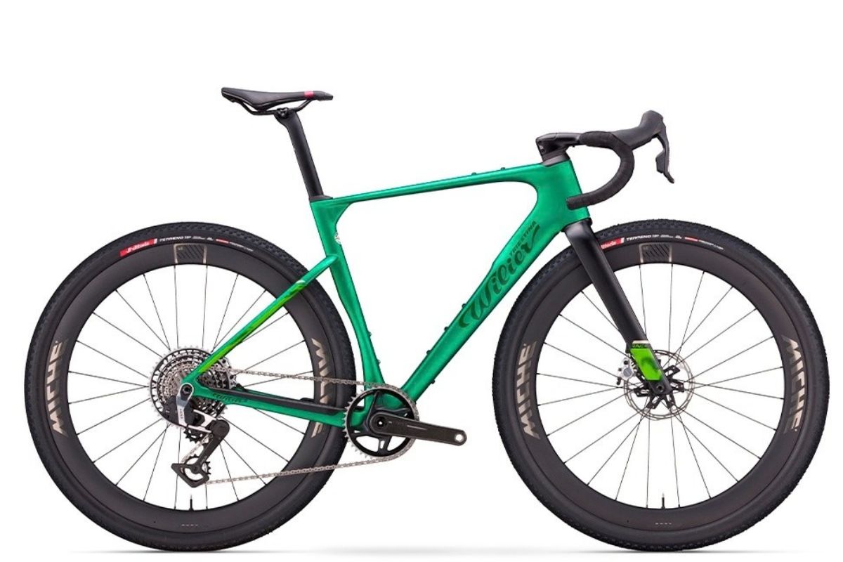 Wilier Rave SLR ID2 Shimano GRX Di2 1x12 con ruedas Miche Graff Aero 48 Carbon